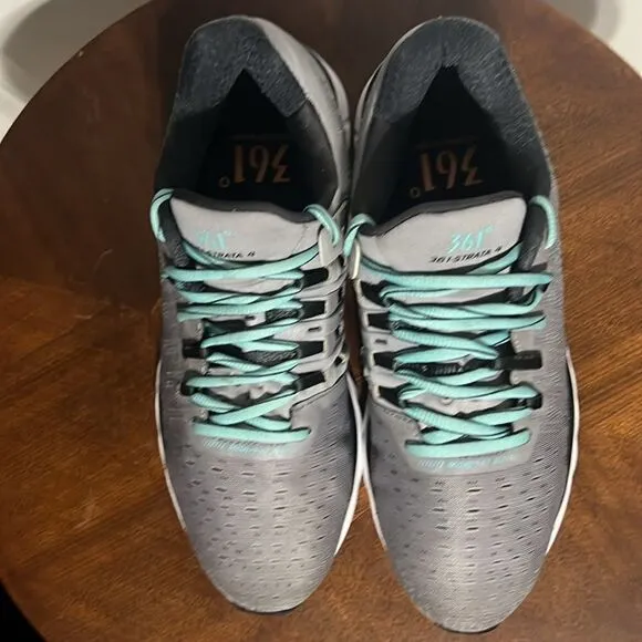 🔥 361 Degrees Women's Strata 4 Running Shoes - Sleet/Ebony - Sz 8.5 - PERFECT