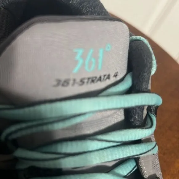 🔥 361 Degrees Women's Strata 4 Running Shoes - Sleet/Ebony - Sz 8.5 - PERFECT
