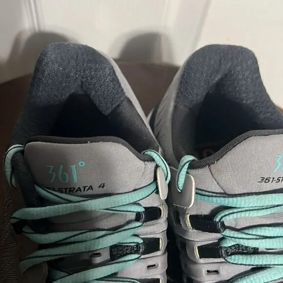🔥 361 Degrees Women's Strata 4 Running Shoes - Sleet/Ebony - Sz 8.5 - PERFECT