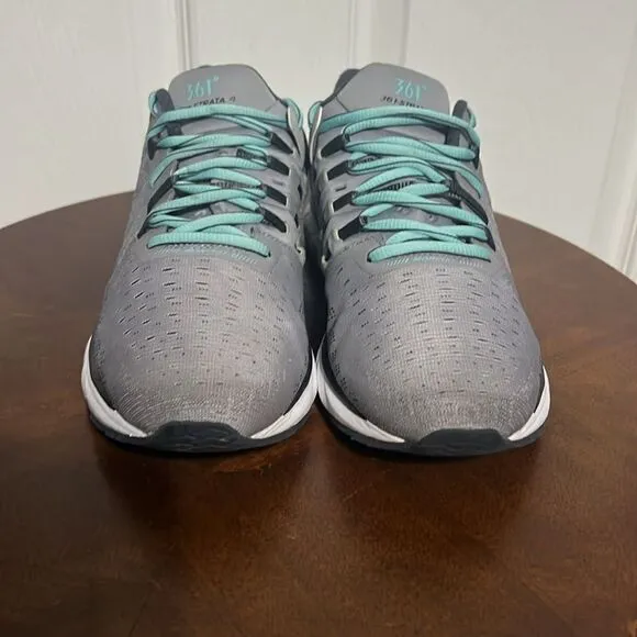 🔥 361 Degrees Women's Strata 4 Running Shoes - Sleet/Ebony - Sz 8.5 - PERFECT