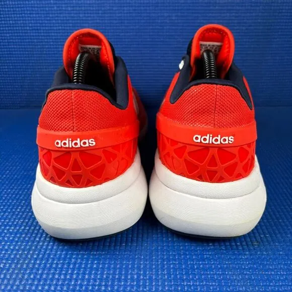 🔴 ADIDAS CLOUDFOAM FLOW Men`s Size 10 Red Blue Athletic Running Shoes AQ1316