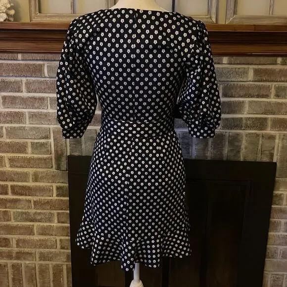 - Anthropologie - Hutch Jenessa Floral Polka Dot Mini Dress