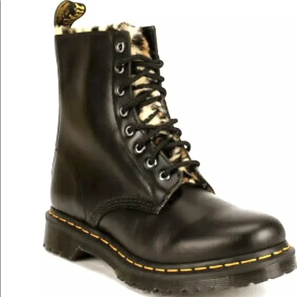 - Dr. Martens 1460 Serena Leo Faux Fur Lined Boots.