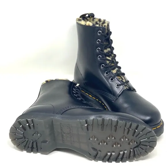 - Dr. Martens 1460 Serena Leo Faux Fur Lined Boots.
