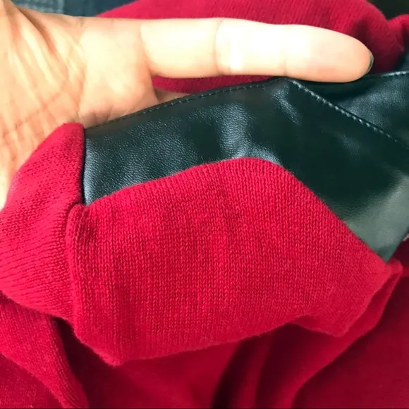 ❤️ EIGHT EIGHT EIGHT CARMINE DARK RED KNIT DRESS!