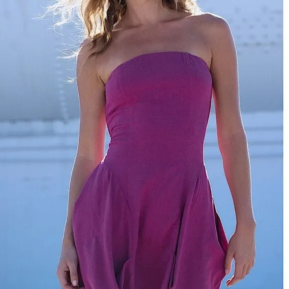 🌺 Free People Free-est Sea Shell Mini Dress - Size M - Brushed Mauve - NWT 🌺