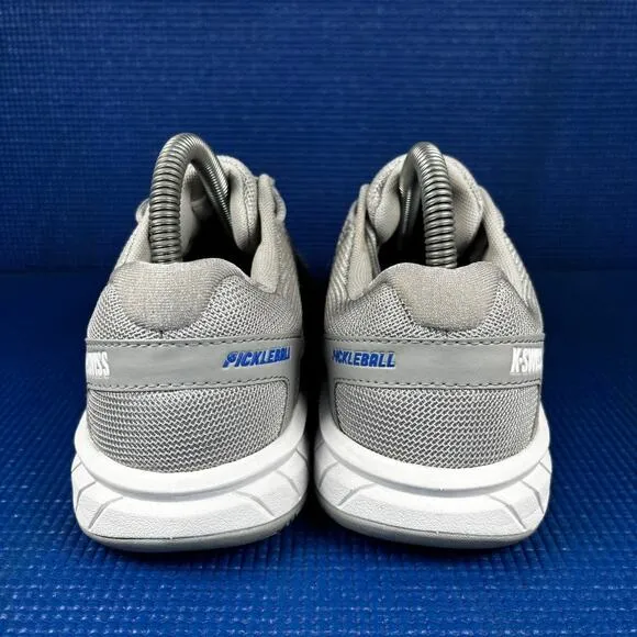 🔴 KSWISS EXPRESS LIGHT Women`s Size 7 Grey White Pickleball Shoes 96563-072-M