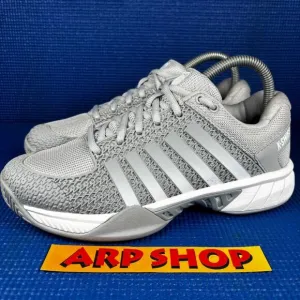 🔴 KSWISS EXPRESS LIGHT Women`s Size 7 Grey White Pickleball Shoes 96563-072-M