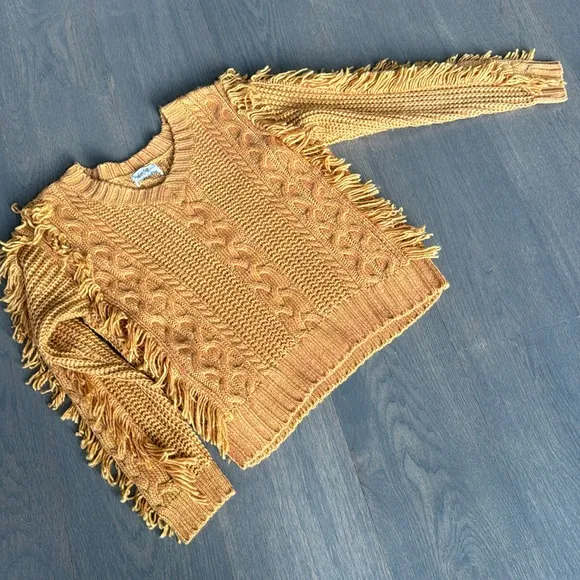 12th Love Fringe Sweater. Size M