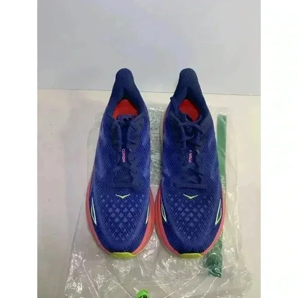 .1539 Hoka Clifton 9, Blue/Pink, Womens Running Shoes-US 10 Womens