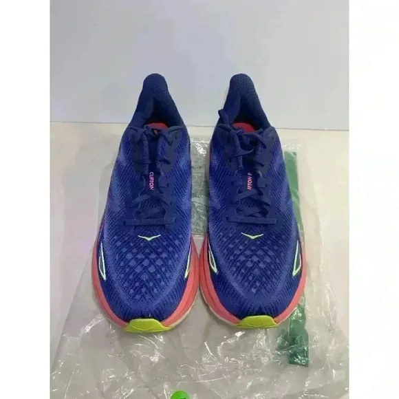 .1539 Hoka Clifton 9, Blue/Pink, Womens Running Shoes-US 10 Womens