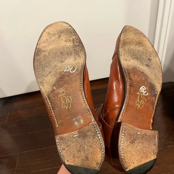 1970'S Men’s POLO RALPH LAUREN LEATHER DRESS BOOTS