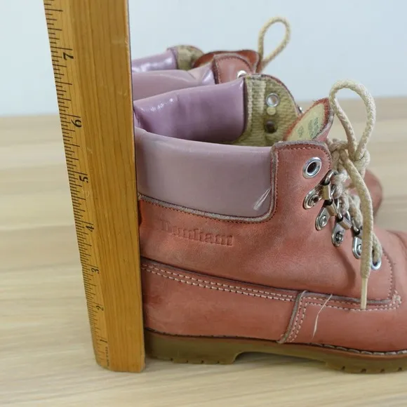 1970s Vintage Hiking Leather Boots 5.5 Chore Trail Ankle Booties Work USA DUNHAM