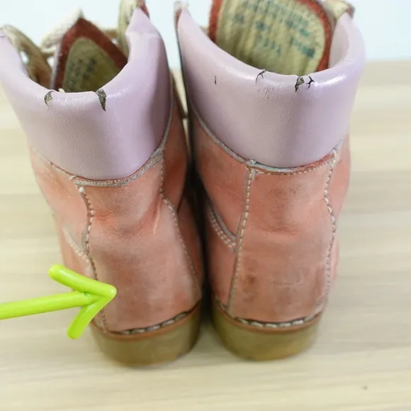 1970s Vintage Hiking Leather Boots 5.5 Chore Trail Ankle Booties Work USA DUNHAM