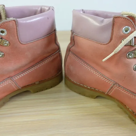 1970s Vintage Hiking Leather Boots 5.5 Chore Trail Ankle Booties Work USA DUNHAM