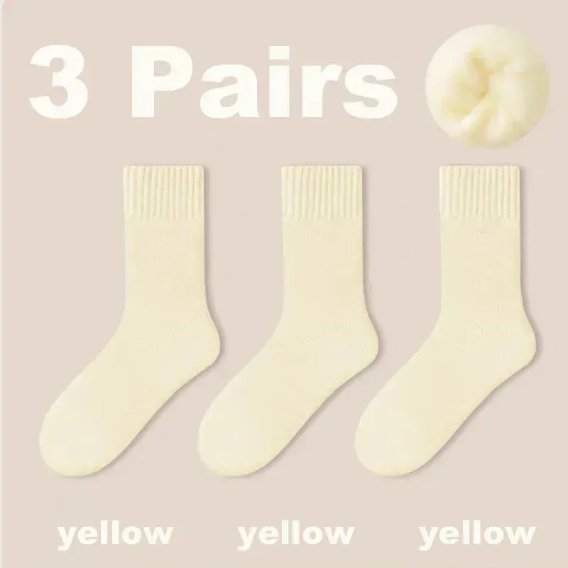 3 Pairs Women’s Cozy Wool Socks