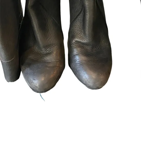 3.1 Phillip Lim Moss Tall Black Knee High Heeled Boots SZ 37