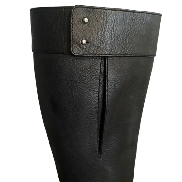 3.1 Phillip Lim Moss Tall Black Knee High Heeled Boots SZ 37