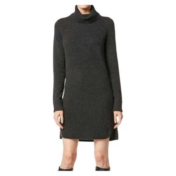 360 CASHMERE TURTLENECK SWEATER DRESS, SIZE SMALL