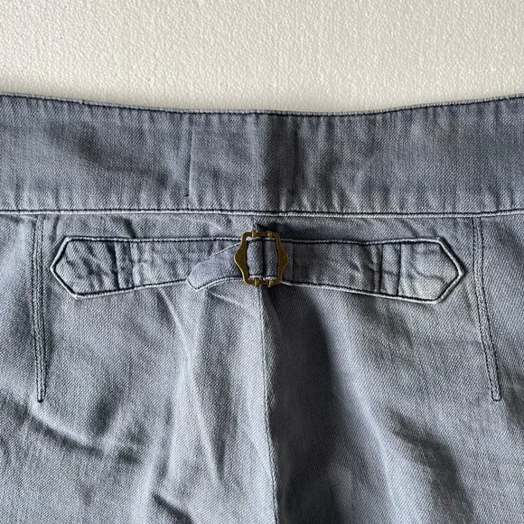 #41 SANDRINE ROSE by Free People French Worker Wide Leg Size 31 Light Wash Jeans