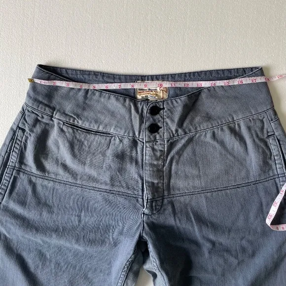 #41 SANDRINE ROSE by Free People French Worker Wide Leg Size 31 Light Wash Jeans