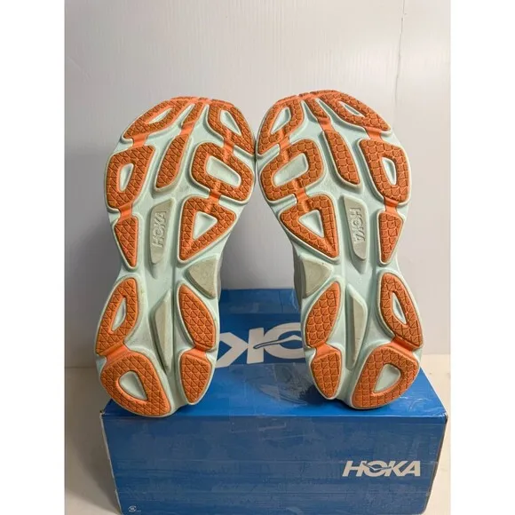 .5098 Hoka Bondi 8, Grey, Womens Running Shoes-US 9.5 Womens