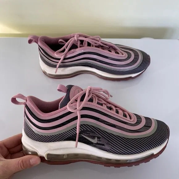 63 Nike Air Max 97 Ultra Pink Running Shoes 917998-601 Size 5.5Y