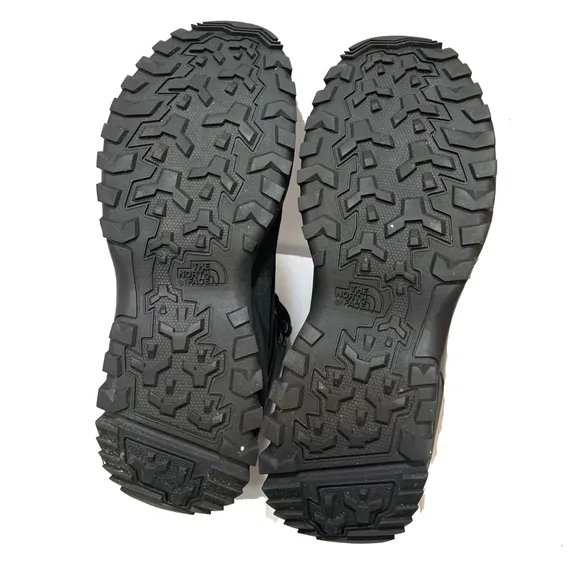 8.5 / The north face thermoball boots mens Black Lace-Up Winter Boots waterproof