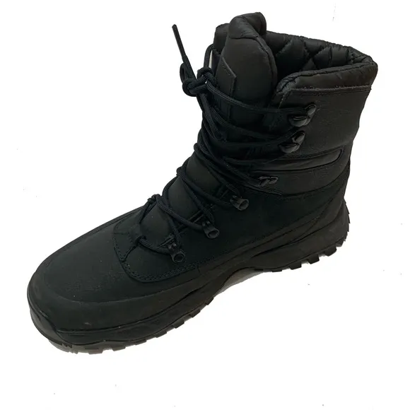 8.5 / The north face thermoball boots mens Black Lace-Up Winter Boots waterproof