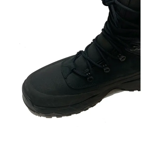 8.5 / The north face thermoball boots mens Black Lace-Up Winter Boots waterproof
