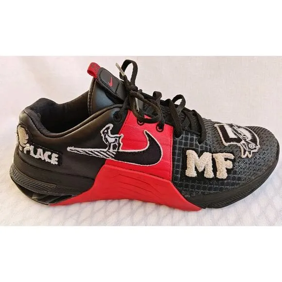 9 Men's Nike Metcon 8 MF 'Mat Fraser' Shoes Black Red DO9387 001