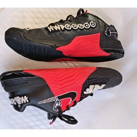 9 Men's Nike Metcon 8 MF 'Mat Fraser' Shoes Black Red DO9387 001