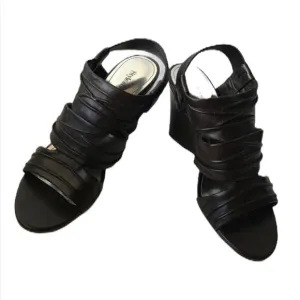 A8). Style &amp; Co Open Toes Wedges Dark Chocolate 5.5M