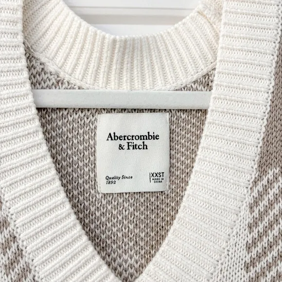 Abercrombie &amp; Fitch Sweater Vest Mini Dress Check