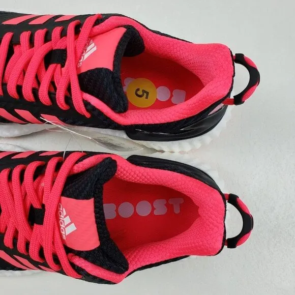 Adidas Boost ClimaWarm LTD Running Shoes Black Pink Sneakers Boys 5, H67361 NEW
