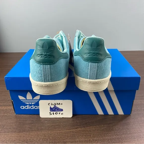 adidas CAMPUS 80S Light Aqua Cloud White Off White Shoes IF5336 Men’s Sz 12