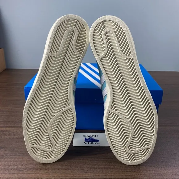 adidas CAMPUS 80S Light Aqua Cloud White Off White Shoes IF5336 Men’s Sz 12