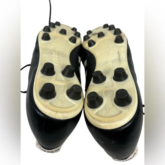 Adidas Copa Mundial Soccer Cleats Men US 9.5 Black Leather Shoes Germany 015110