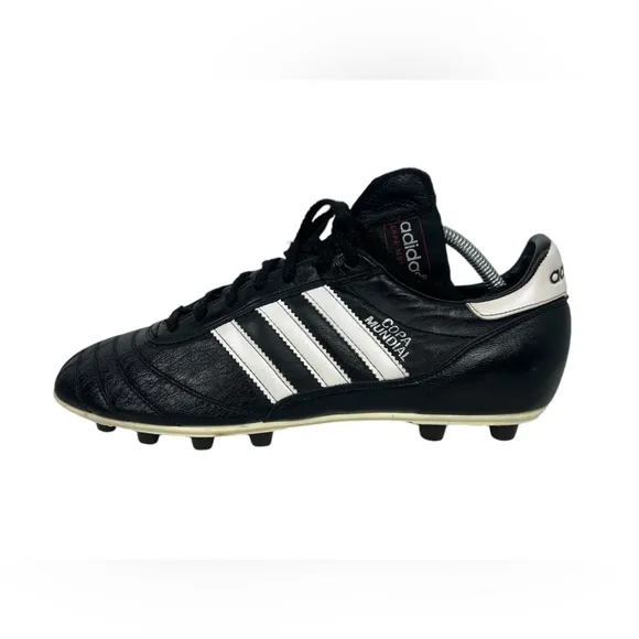 Adidas Copa Mundial Soccer Cleats Men US 9.5 Black Leather Shoes Germany 015110