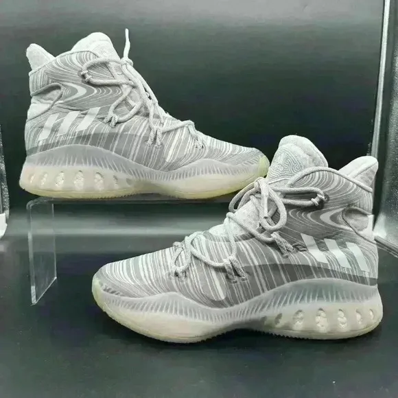 Adidas Crazy Explosive Boost Gray White Mens US Size 7.5 B42424 Sneakers