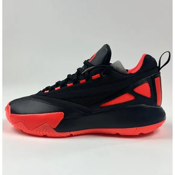 Adidas Dame Certified 2 Low Mens 8.5 Black Red Basketball Shoes Lillard IE7791