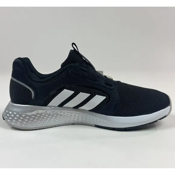 adidas Edge Lux 5 Womens 6.5 Black White Silver Running Shoes Sneakers GX0588