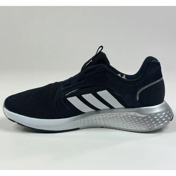 adidas Edge Lux 5 Womens 6.5 Black White Silver Running Shoes Sneakers GX0588