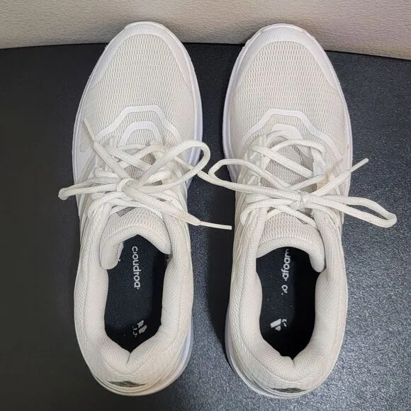 Adidas Energy Cloud V White Cream Running Jogging Shoes CG3704 Womens Sz‎ 11