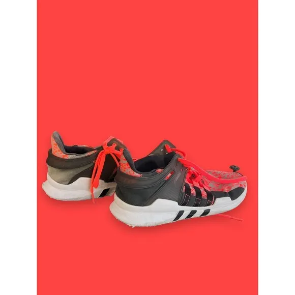 ADIDAS Equipment Support ADV Running Shoes Size 13 Black Pink White Red EQT Mens