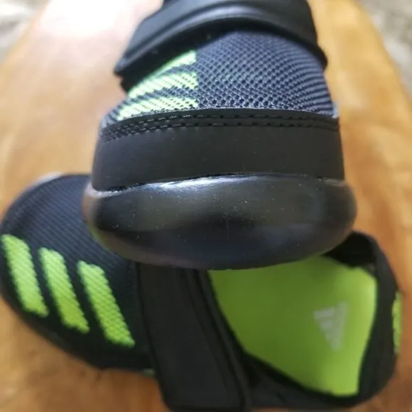 ADIDAS FortaSwim I Toddler Boys Swim Ready Sandals in Black &amp; Green