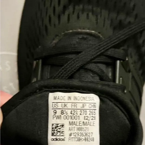 Adidas Men's Black Running Shoes Eq21