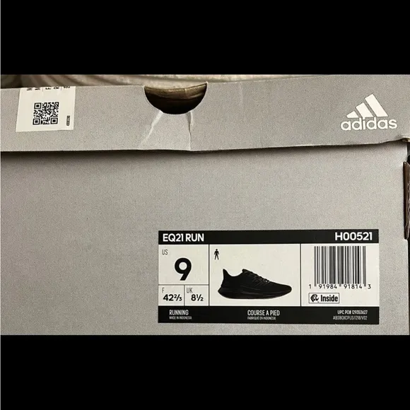 Adidas Men's Black Running Shoes Eq21