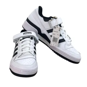 adidas Men's Forum Low Black/White Shoes Size 10.5 10 1/2 FY7757