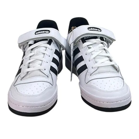 adidas Men's Forum Low Black/White Shoes Size 10.5 10 1/2 FY7757